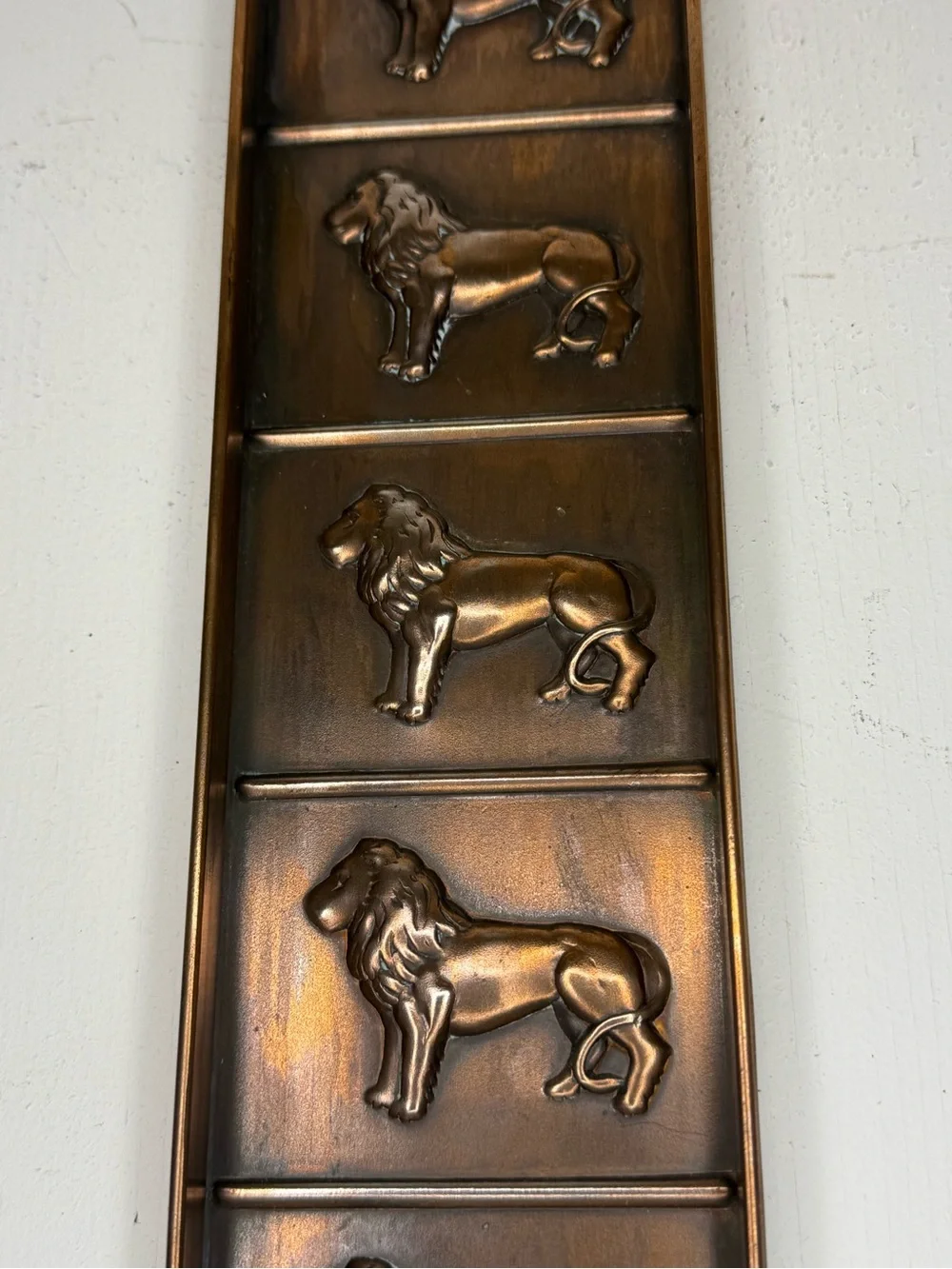 Antique Rowntree Mackintosh Copper Male Lions Chocolate / Candy Mold